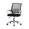 Oikiture Mesh Office Chair Backrest White&Black
