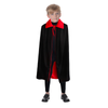 Halloween Kids Fancy Cape Red Black Long Cloak Coat Witch Ghost Vampire Costume