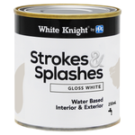 White Knight  250ml White Gloss Strokes And Splashes Paint