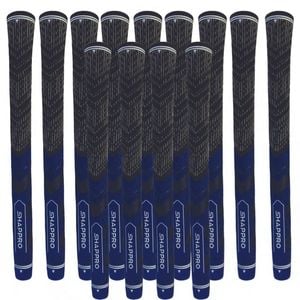 Shappro - Dual Compound Golf Grips - Set of 13 - Balck & Blue