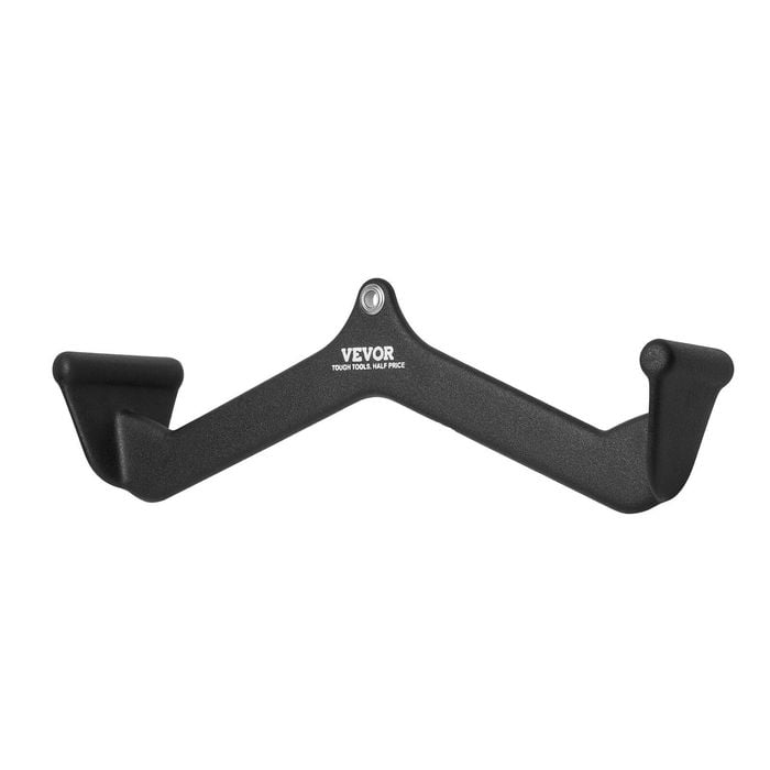 Vevor LAT Pulldown Bar Black with Tricep Handle Attachment V-bar Cable Machine for Home Gym