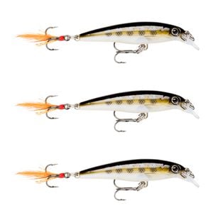 3x Rapala 8cm X Rap Jerkbait/Slashbait Hard Body Fishing Lures - Muddler