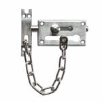 Taskmaster Satin Chrome Door Chain & Bolt