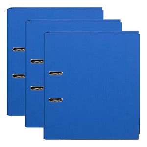 3x Marbig Pe Lever Arch File Folder A4 Document Filing Organiser Holder Marine