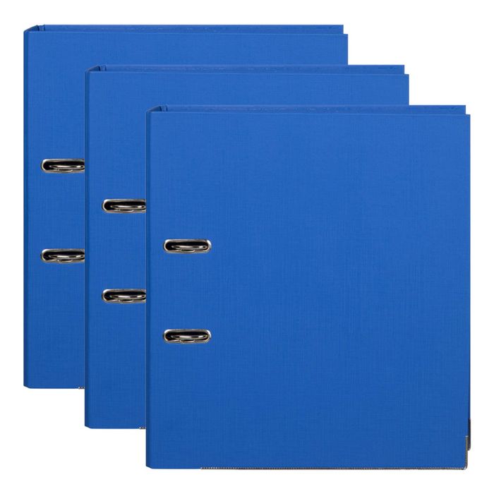 3x Marbig Pe Lever Arch File Folder A4 Document Filing Organiser Holder Marine