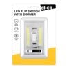Click White LED Flip Switch with Dimmer