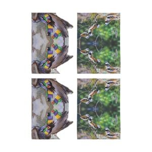 2x 2pc Ashdene Aus Small Birds Finch Kitchen Tea Towels Animal Art