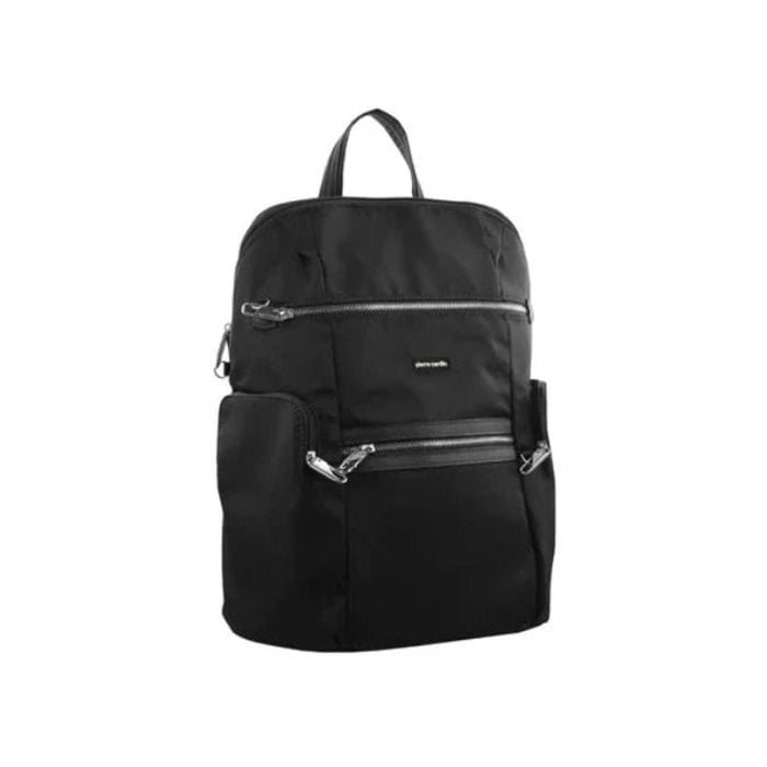 Pierre Cardin Nylon Anti-Theft High Quality Backpack Functional - Black