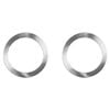 DETA 110mm Brushed Nickel Finish Twist On Frames - 2 Pack