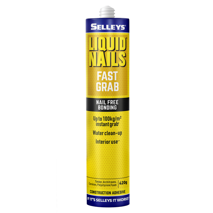 Selleys 420g Liquid Nails Fast Grab Strong Adhesive