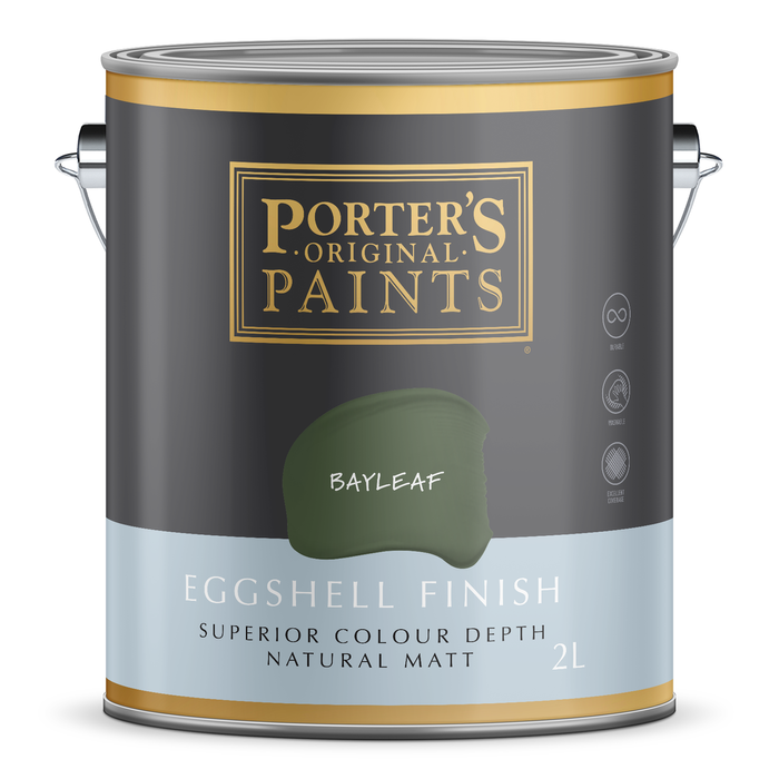 Porter's 2L Bayleaf Eggshell Finish Broadwall Washable Paint