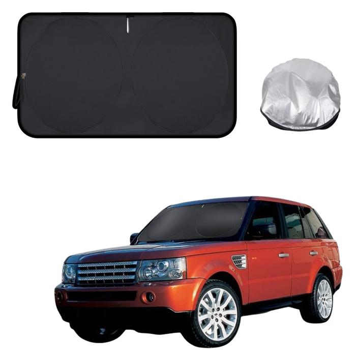 Front Windscreen Sun Shade for Land Rover Range Rover Sport 2005 - 2013 L320 - Standard 150 x 85 cm - Black
