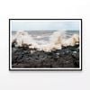 Waves Beach Side View  Print 100% Australian Made 90x60cm  (Poster)