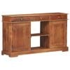 vidaXL Solid Sideboard 135x35x75 cm Table Book Storage Cabinet