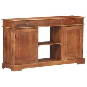 vidaXL Solid Sideboard 135x35x75 cm Table Book Storage Cabinet
