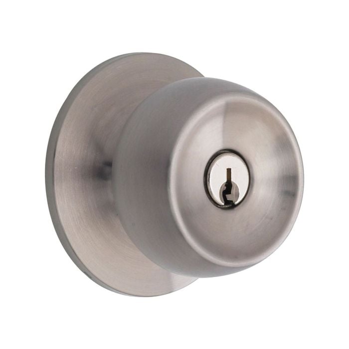 Lane Satin Stainless Steel Atrium Entry Knobset