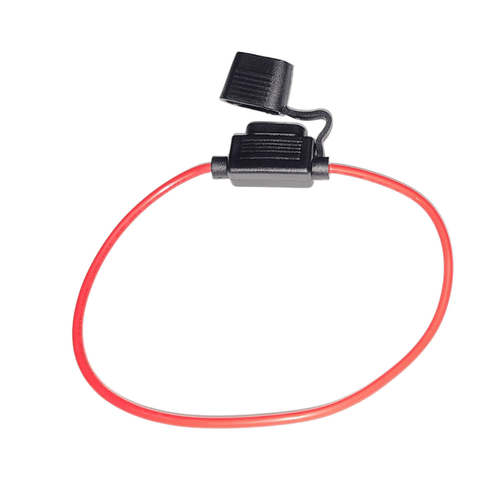 Exotronic Inline Standard Blade Fuse Holder | 14awg Tinned Copper