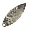 Artizan Hex Stamped Willow Blade, Silver Nickel, 30mml X 10mmw, Qty 5