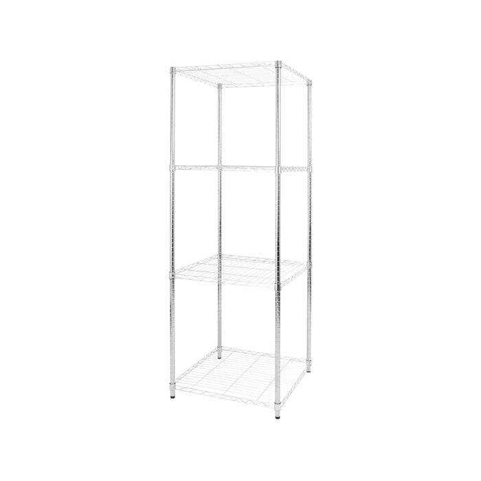Pinnacle 1800 x 450 x 450mm Chrome 4 Tier Adjustable Shelving Unit