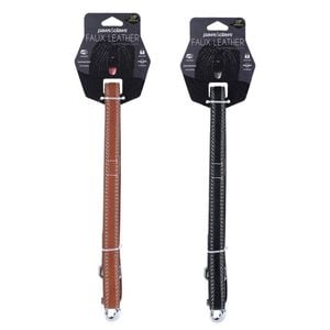 2PK Paws & Claws 120cm Leather Look Padded Dog Lead w/ Stitch - Assorted