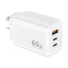 Sansai 65w Gan Charger Fast 3-port Usb-c Usb-a Charging Travel Adapter