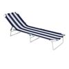 Marquee Folding Sunlounge Navy