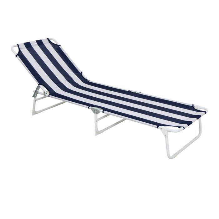 Marquee Folding Sunlounge Navy