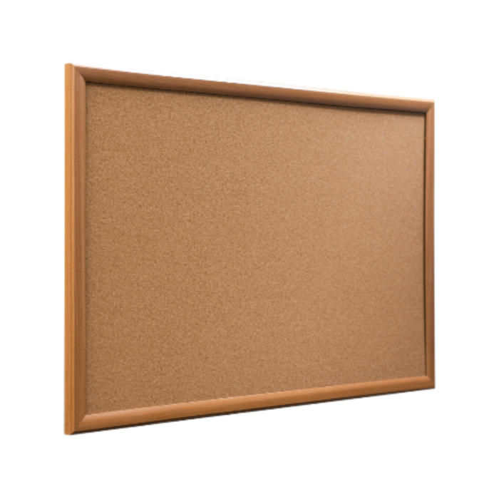 Pinboard Cork OAK Style Frame 900x600mm