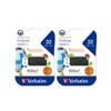 2x Verbatim Pinstripe Usb 2.0 Drive 32gb Black Microban