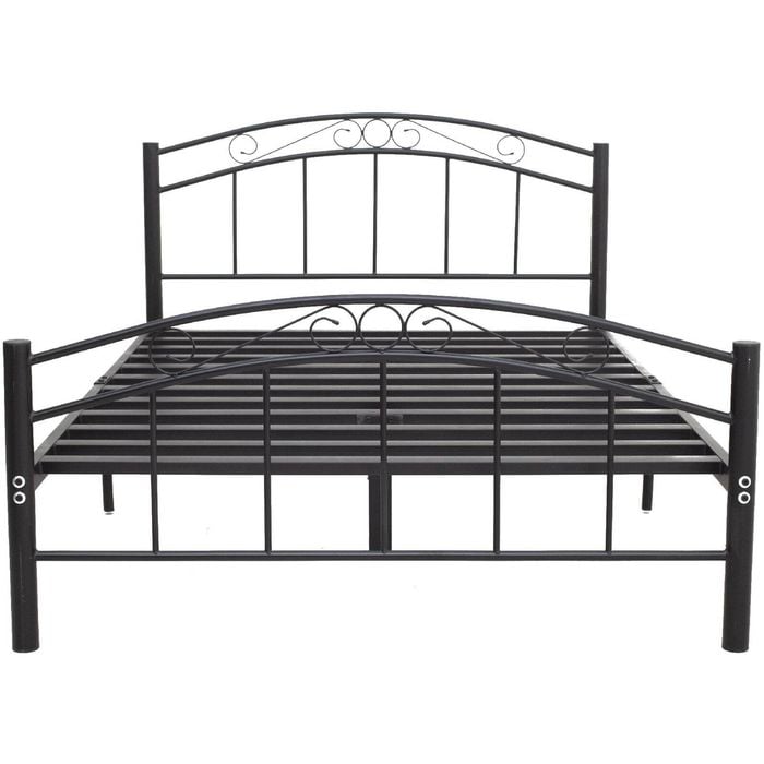Cleveland Double Metal Bed Frame - Black
