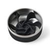 Charlie's Duro Double Wall Stainless Steel Dog Bowl With Removable Slow Feeder Attachment Black Large 1.89l