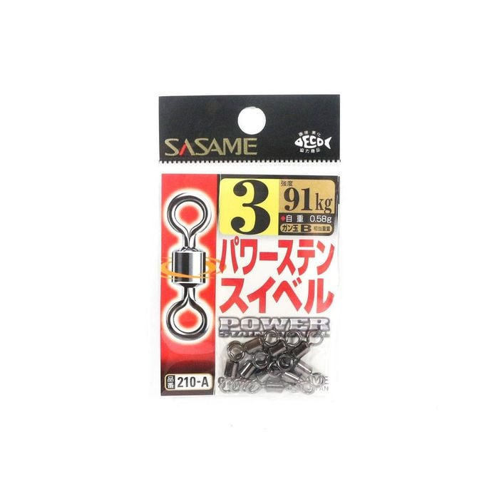 Sasame 210A Stainless Steel Rolling Fishing Swivel 3