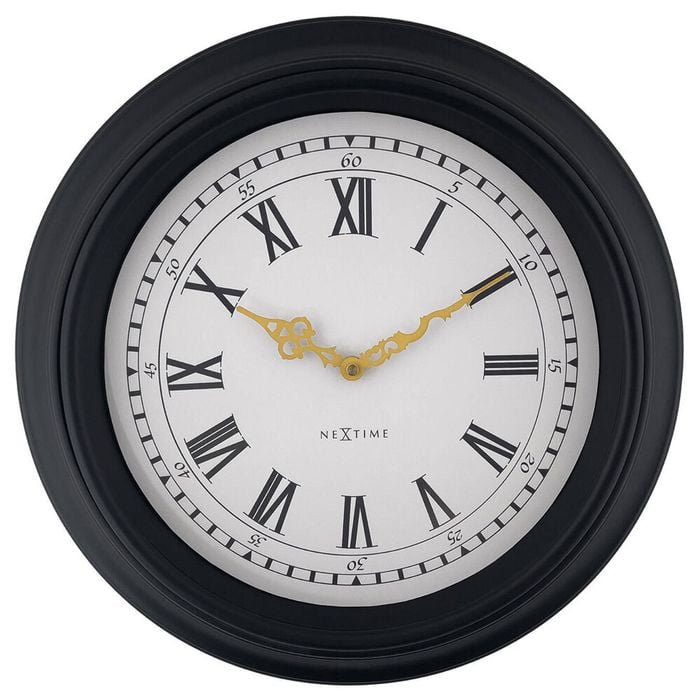 NeXtime Chopin Vintage Wall Clock Grey Dial 40.2x40.2x4.8cm Plastic Case