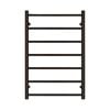 Forme Black Satin 7 Bar Heated Towel Rail