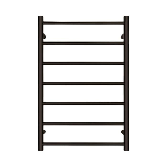 Forme Black Satin 7 Bar Heated Towel Rail