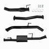 Ignite Exhausts Turbo Back For Nissan D23 Navara Np300 3" Cat & Muffler Black Aluminised Steel