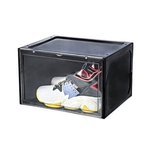 Digitel Premium Shoe Box Storage Organizer Side Display Black