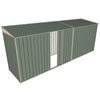 Build-A-Shed 1.2 x 5.2 x 2.0m Skillion Single Sliding Side Door Shed - Green