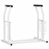 Advwin Toilet Safety Rails, Toilet Seat Riser with Storage Basket, 350lbs Toilet Safety Frame, for Elderly, Handicap, Disabled