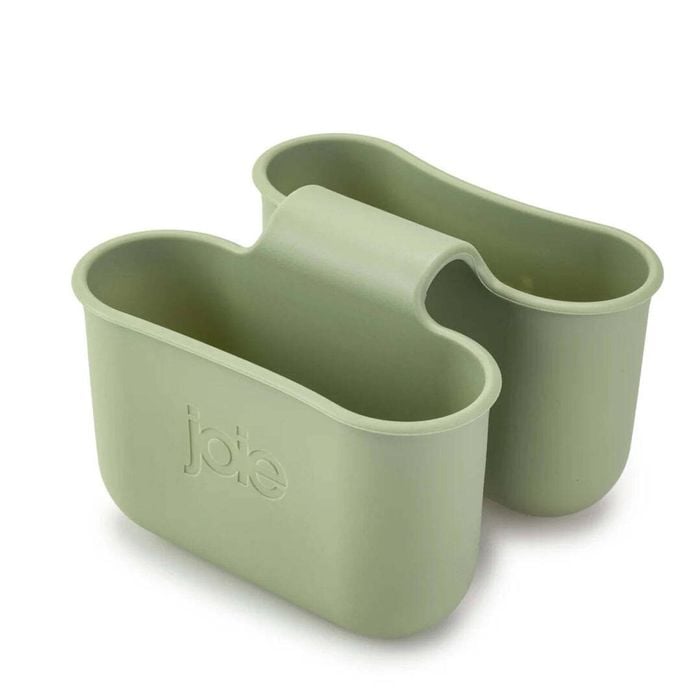 Joie Double Faucet Caddy Dual Compartments Sage 14x13x16cm Compact Organizer