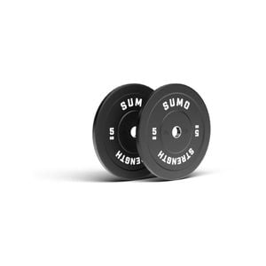 Sumo Strength 5kg Black Rubber Bumper Plates (pair)