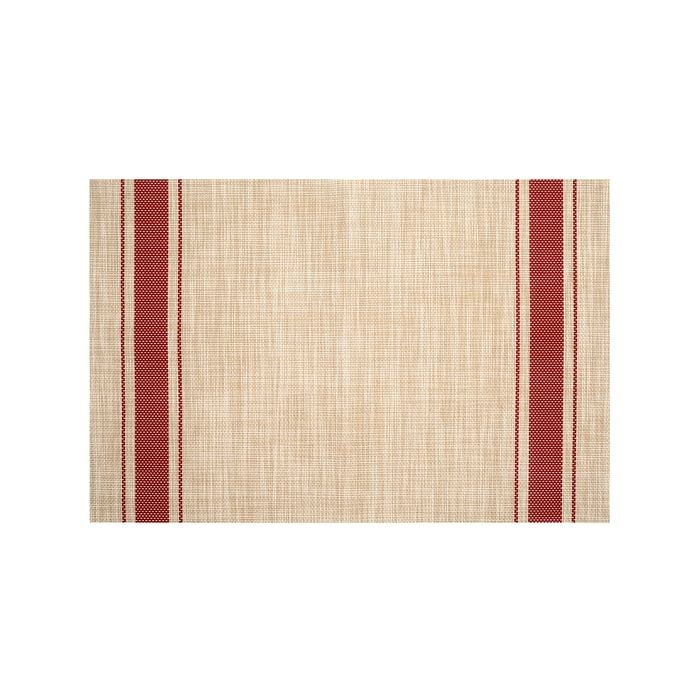 Icon Chef Large Placemats - Set Of 6 - French Red