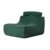 MIUZ Armless Lounge Chair, 1PC Modular Sofa, Green Accent Chair