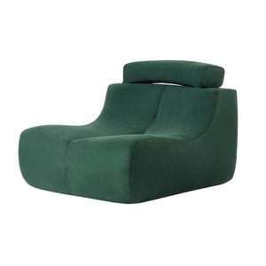 MIUZ Armless Lounge Chair, 1PC Modular Sofa, Green Accent Chair