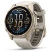 Garmin Fenix 8 43mm AMOLED Sapphire Soft Gold with Fog Grey/Dark Sandstone Silicone Band