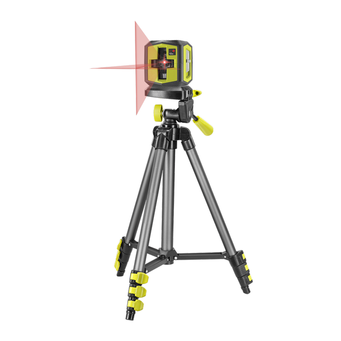 Ryobi 10m Red Crossline Laser & Tripod Kit