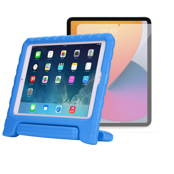 StylePro iPad 10 and 11 Combo, Shockproof Kids Case And Screen Protector For iPad 10th and 11th gen, 10.9", Blue