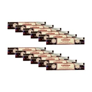 12PK Satya Home Fragrance Scented Incense Sticks Packet Set 15gm Cinnamon