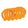 Kilner Spare Rubber Seals for Preserve Jar Round Clip Top Orange 125ml Pack of 6