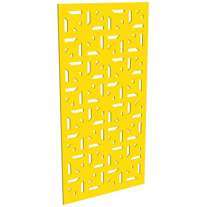 ProtectorAl 300-1200w x 1201-2400h Light Yellow/Gloss White Mosaic Unframed Composite Deco Panel